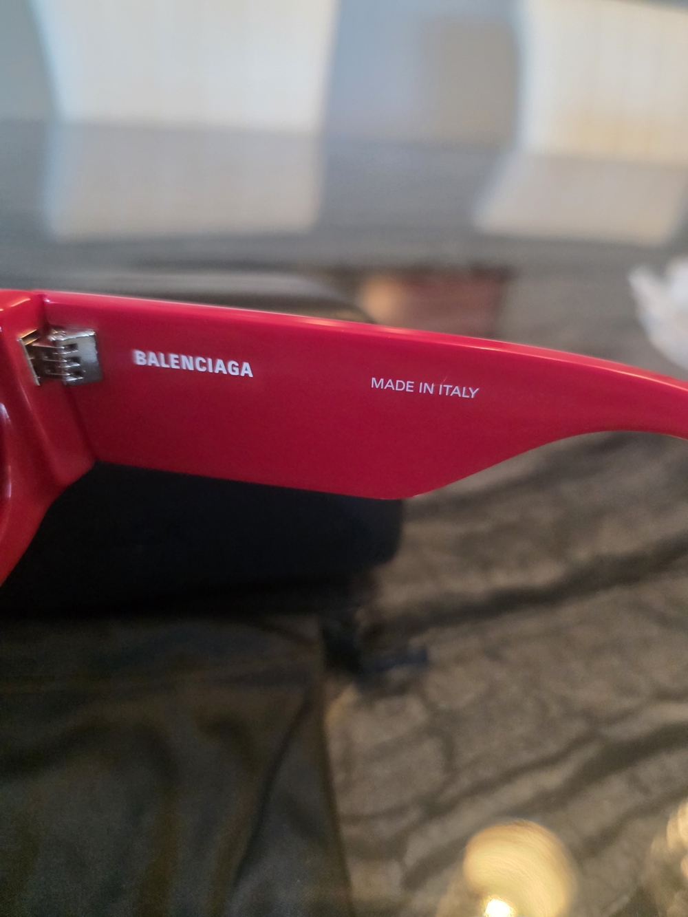 NWT AUTHENTIC Balenciaga BB0258S Bold Logo Sunglasses in Red - Picture 6 of 16